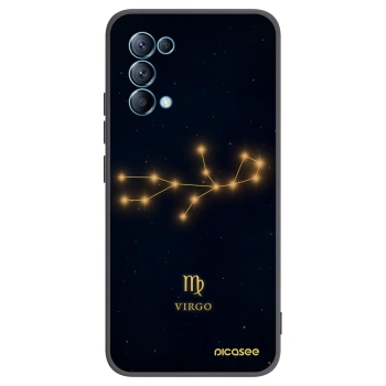 Picasee OPPO A16s Hülle - Schwarzes Silikon - VIRGO