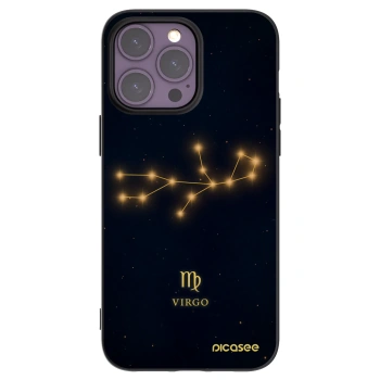 Picasee Apple iPhone 14 Pro Max Hülle - Schwarzes Silikon - VIRGO