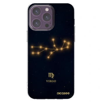 Picasee Apple iPhone 14 Pro Max Hülle - Transparentes Silikon - VIRGO