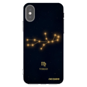 Picasee Apple iPhone X/XS Hülle - Transparentes Silikon - VIRGO