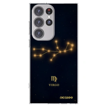 Picasee Samsung Galaxy S23 Ultra 5G Hülle - Transparentes Silikon - VIRGO