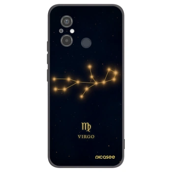 Picasee Xiaomi Redmi 12C Hülle - Schwarzes Silikon - VIRGO