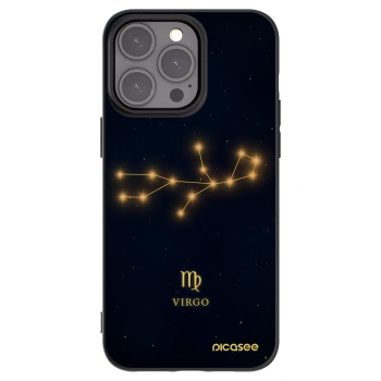 Picasee Apple iPhone 15 Pro Max Hülle - Schwarzes Silikon - VIRGO