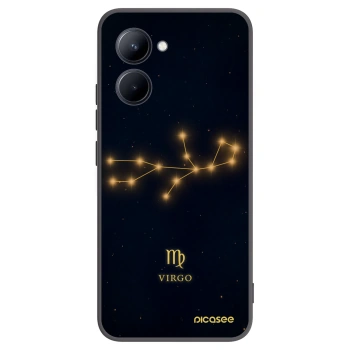 Picasee Realme C33 (2023) Hülle - Schwarzes Silikon - VIRGO