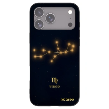 Picasee Apple iPhone 17 Pro Max Hülle - Schwarzes Silikon - VIRGO