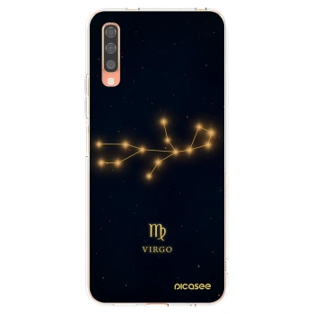 Picasee Samsung Galaxy A70 A705F Hülle - Transparentes Silikon - VIRGO