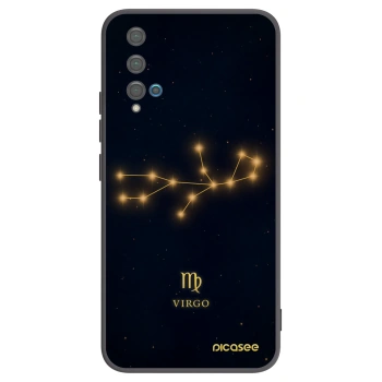 Picasee Huawei Nova 5T Hülle - Schwarzes Silikon - VIRGO