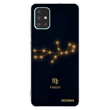 Picasee Samsung Galaxy A51 A515F Hülle - Transparentes Silikon - VIRGO