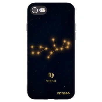 Picasee Apple iPhone SE 2020 Hülle - Schwarzes Silikon - VIRGO