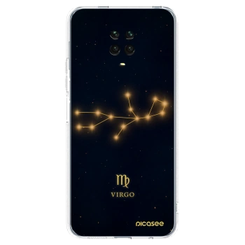 Picasee Xiaomi Redmi Note 9 Pro Hülle - Transparentes Silikon - VIRGO