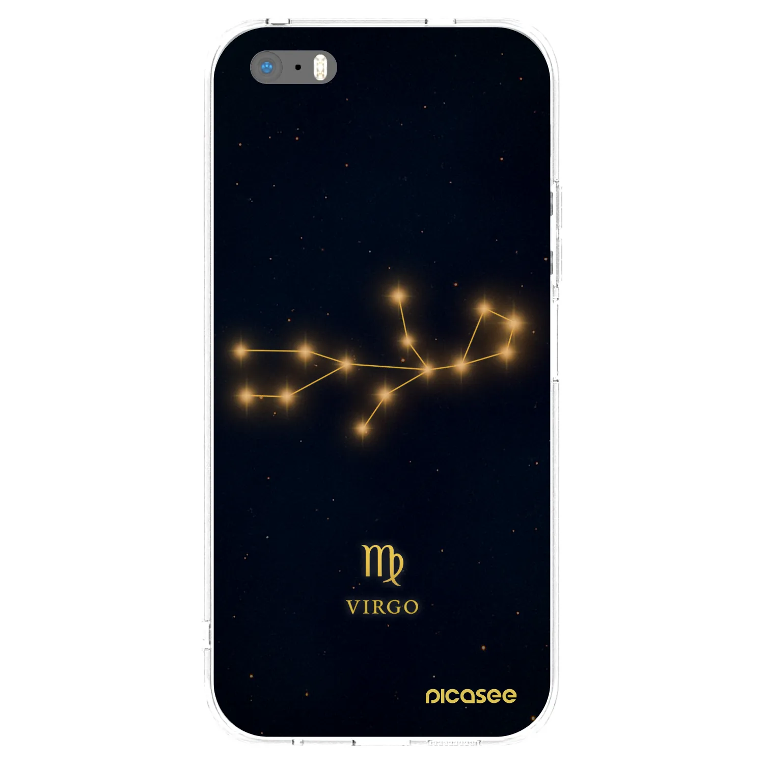 Picasee Apple iPhone 5/5S/SE Hülle - Transparentes Silikon - VIRGO