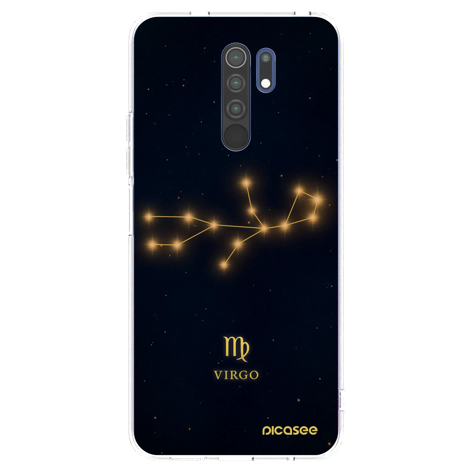 Picasee Xiaomi Redmi 9 Hülle - Transparentes Silikon - VIRGO