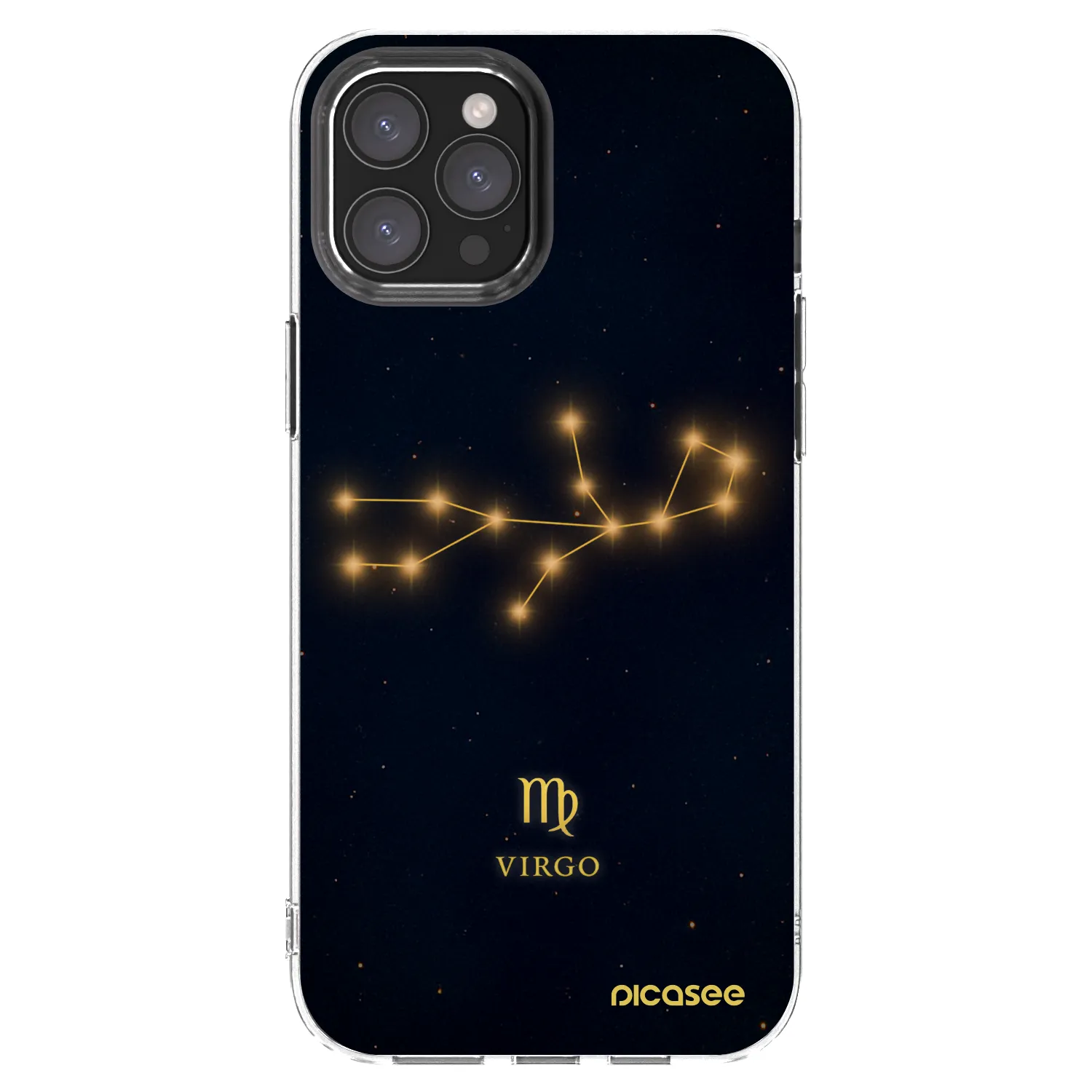 Picasee Apple iPhone 12 Pro Max Hülle - Transparentes Silikon - VIRGO