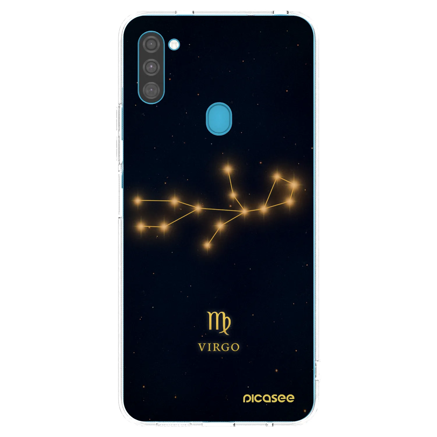 Picasee Samsung Galaxy M11 Hülle - Transparentes Silikon - VIRGO