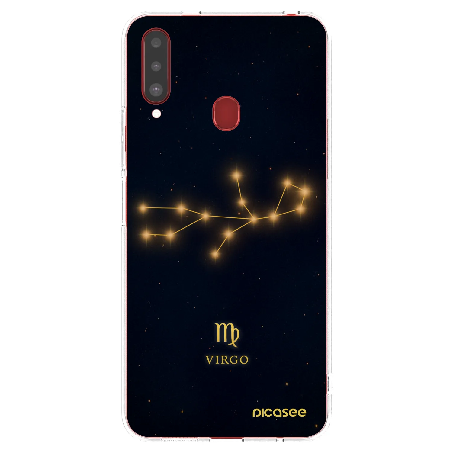 Picasee Samsung Galaxy A20s Hülle - Transparentes Silikon - VIRGO
