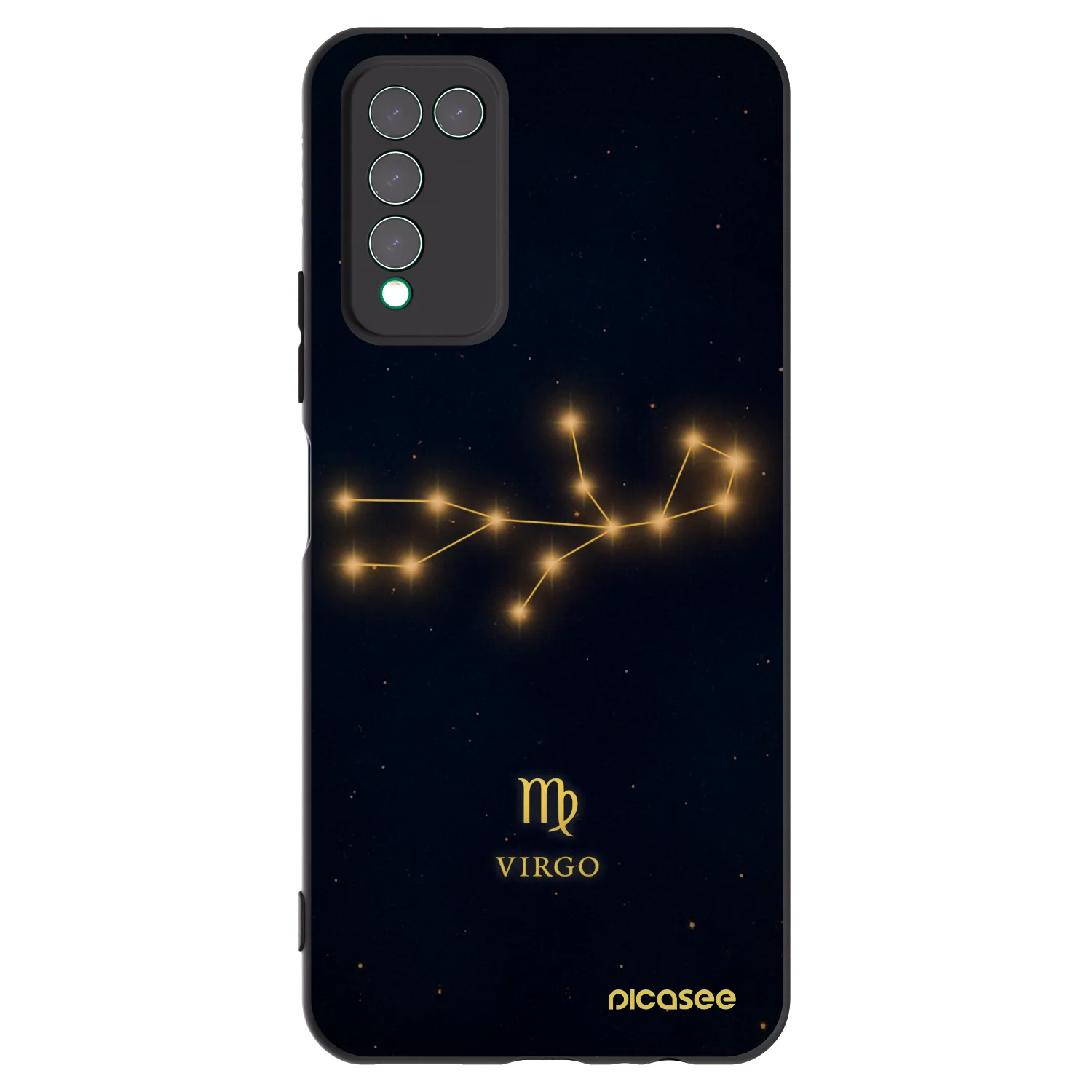Picasee Honor 10X Lite Hülle - Schwarzes Silikon - VIRGO