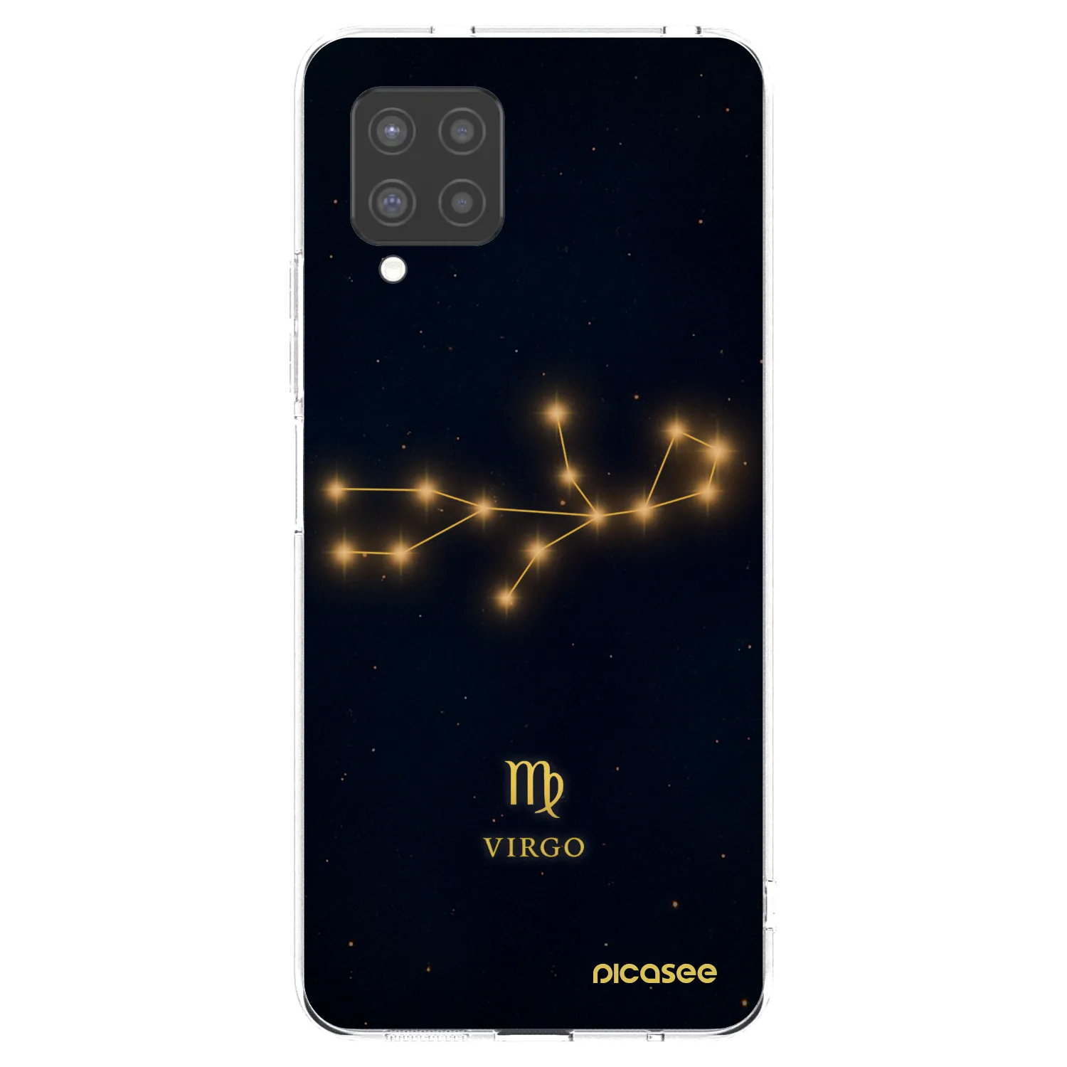 Picasee Samsung Galaxy A42 A426B Hülle - Transparentes Silikon - VIRGO