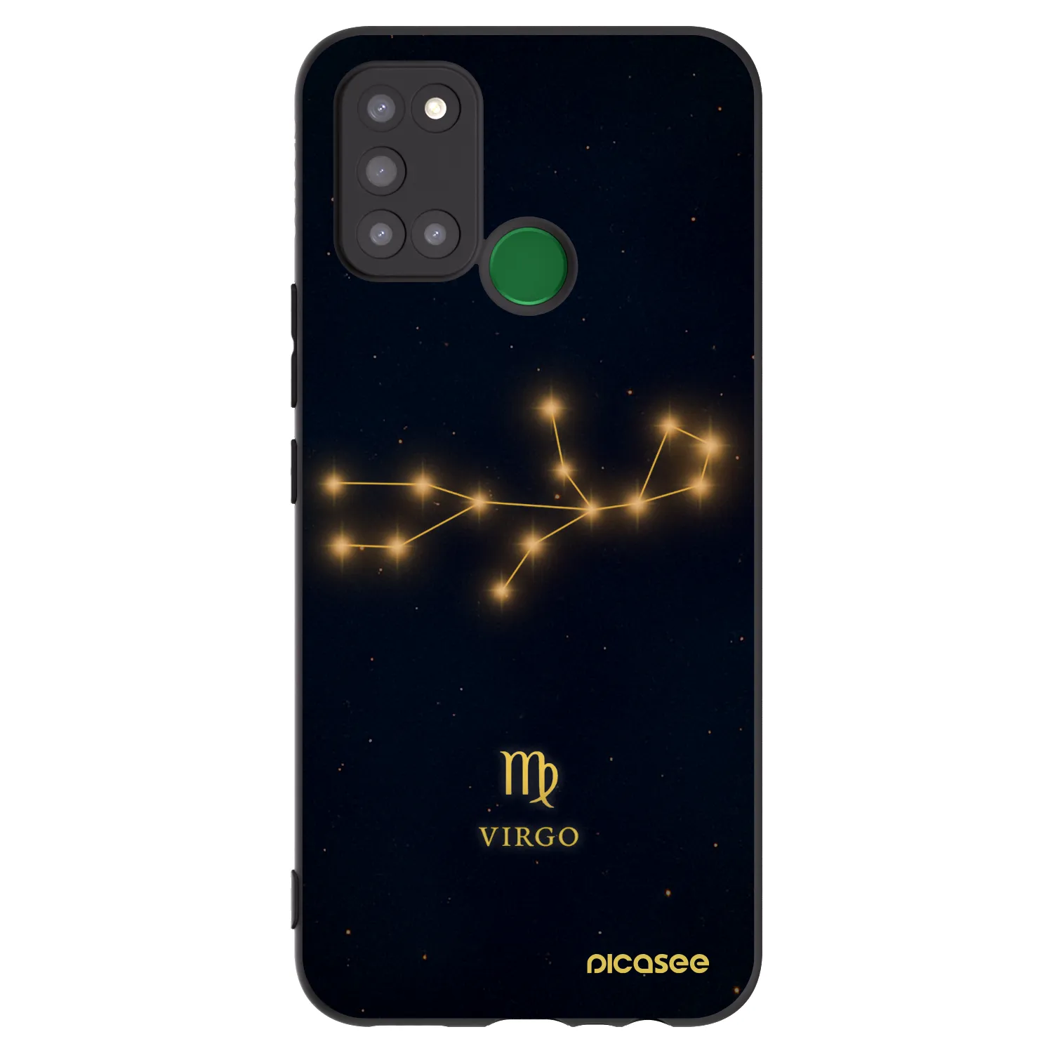 Picasee Realme 7i Hülle - Schwarzes Silikon - VIRGO