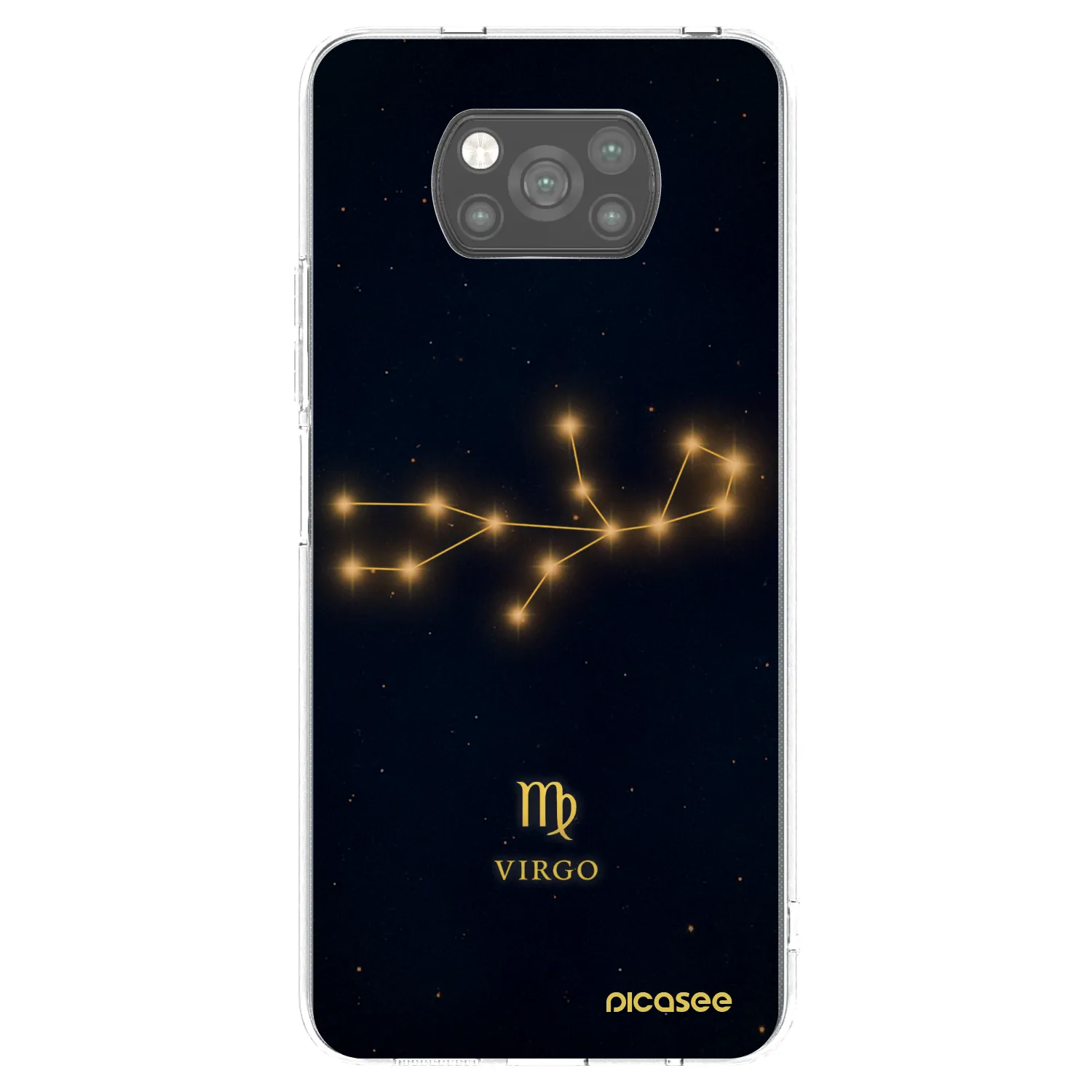Picasee Xiaomi Poco X3 Pro Hülle - Schwarzes Silikon - VIRGO