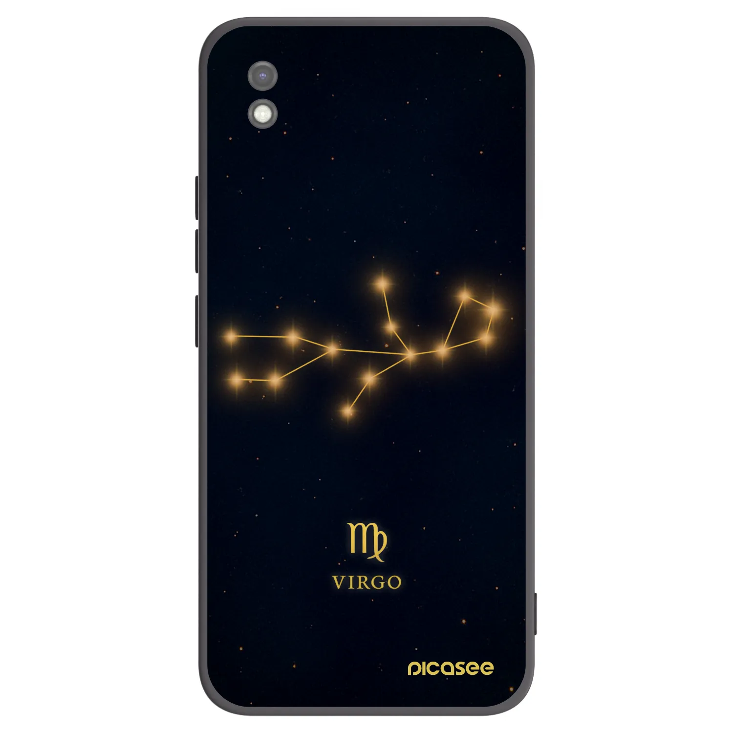 Picasee Xiaomi Redmi 9AT Hülle - Schwarzes Silikon - VIRGO