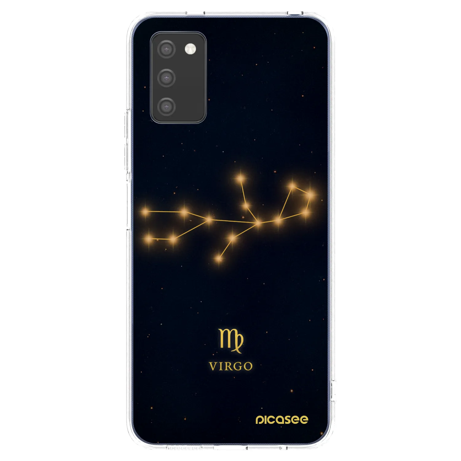 Picasee Samsung Galaxy A02s A025G Hülle - Transparentes Silikon - VIRGO
