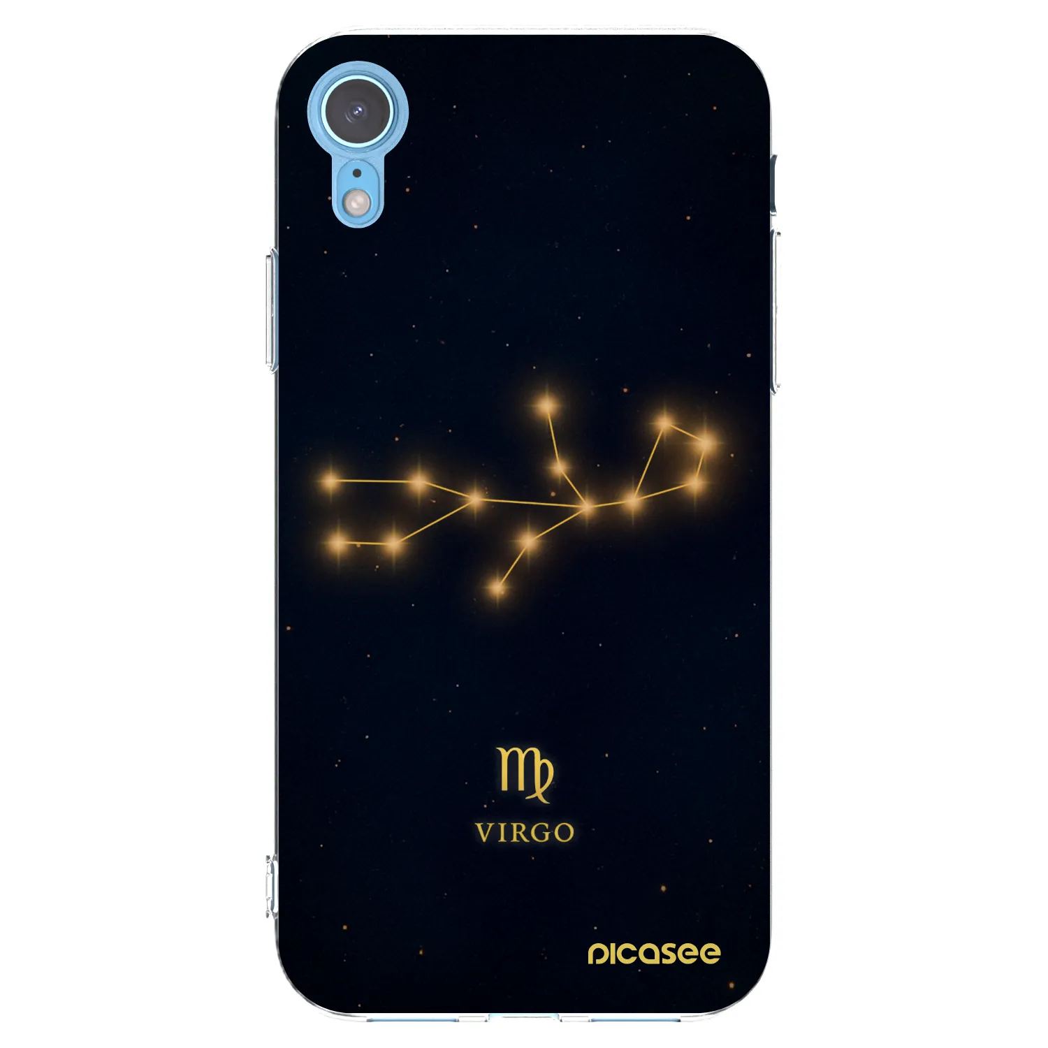 Picasee Apple iPhone XR Hülle - Transparentes Silikon - VIRGO