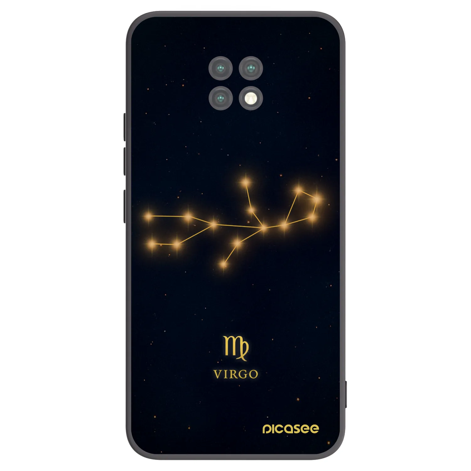 Picasee Xiaomi Redmi Note 9T Hülle - Schwarzes Silikon - VIRGO