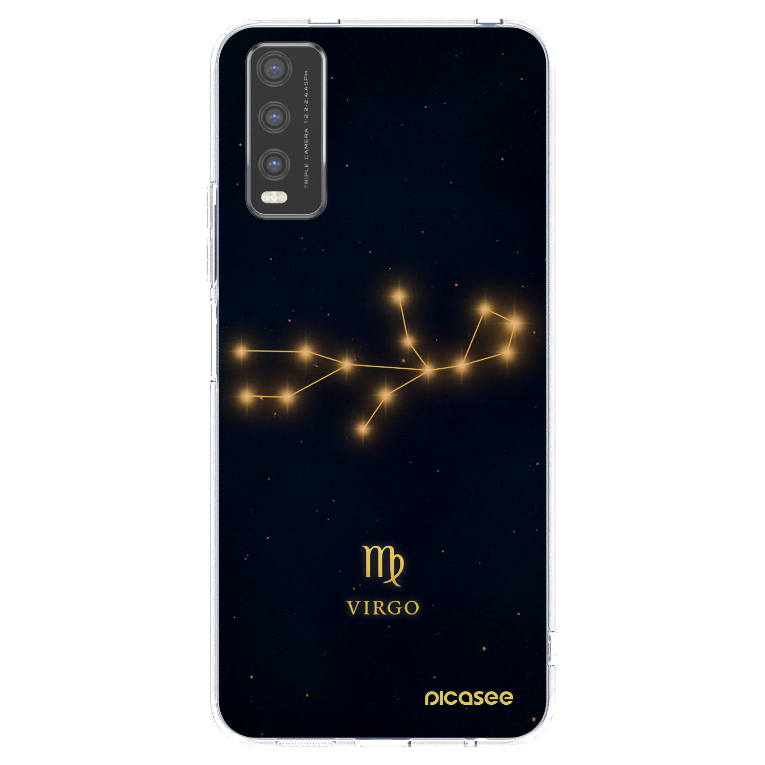 Picasee Vivo Y20s Hülle - Transparentes Silikon - VIRGO