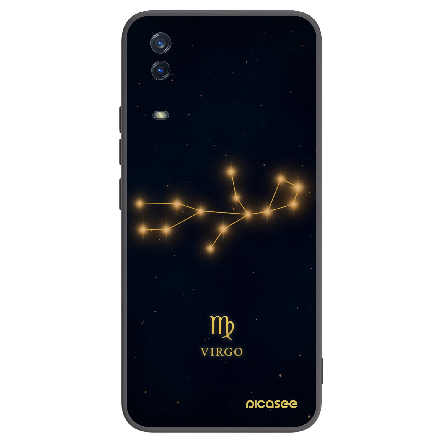 Picasee Vivo Y11s Hülle - Schwarzes Silikon - VIRGO