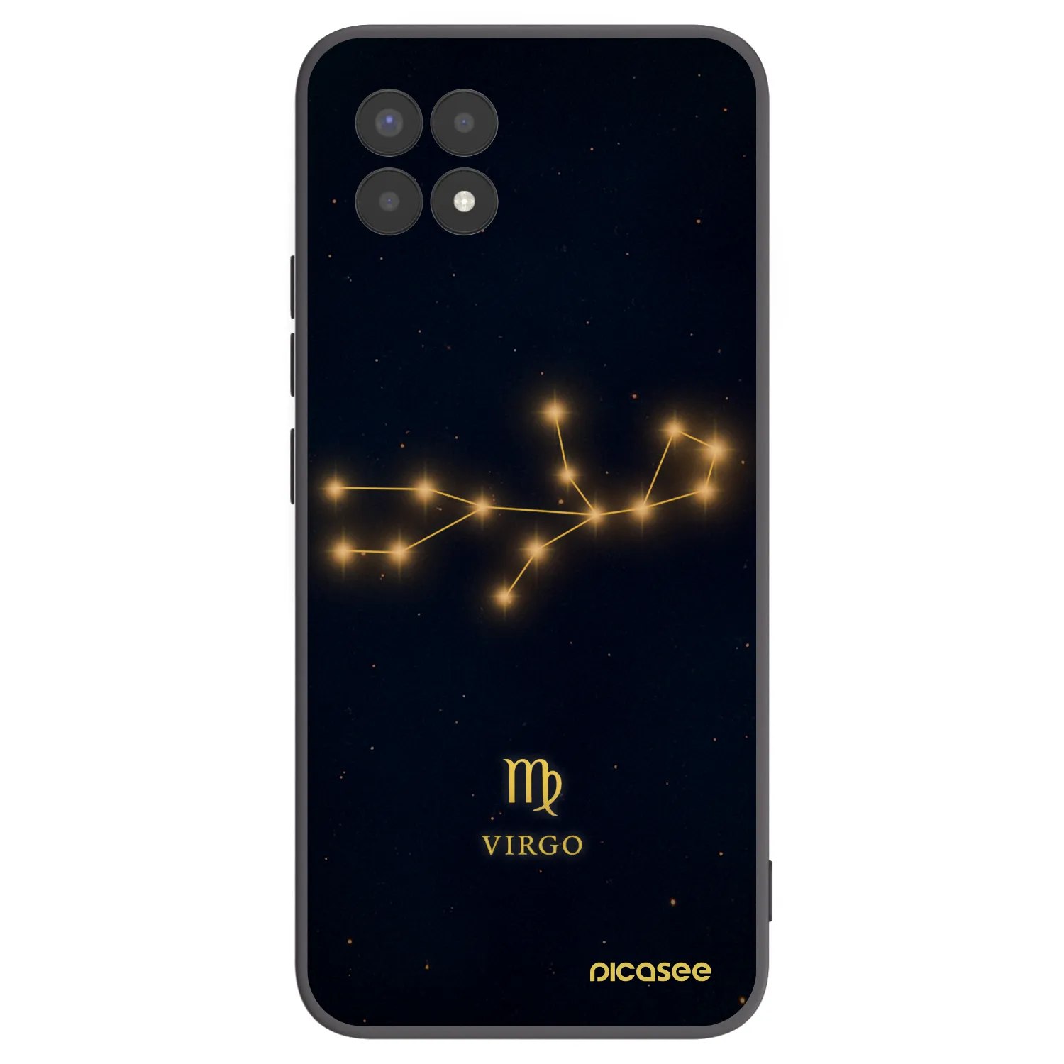 Picasee Realme 8i Hülle - Schwarzes Silikon - VIRGO