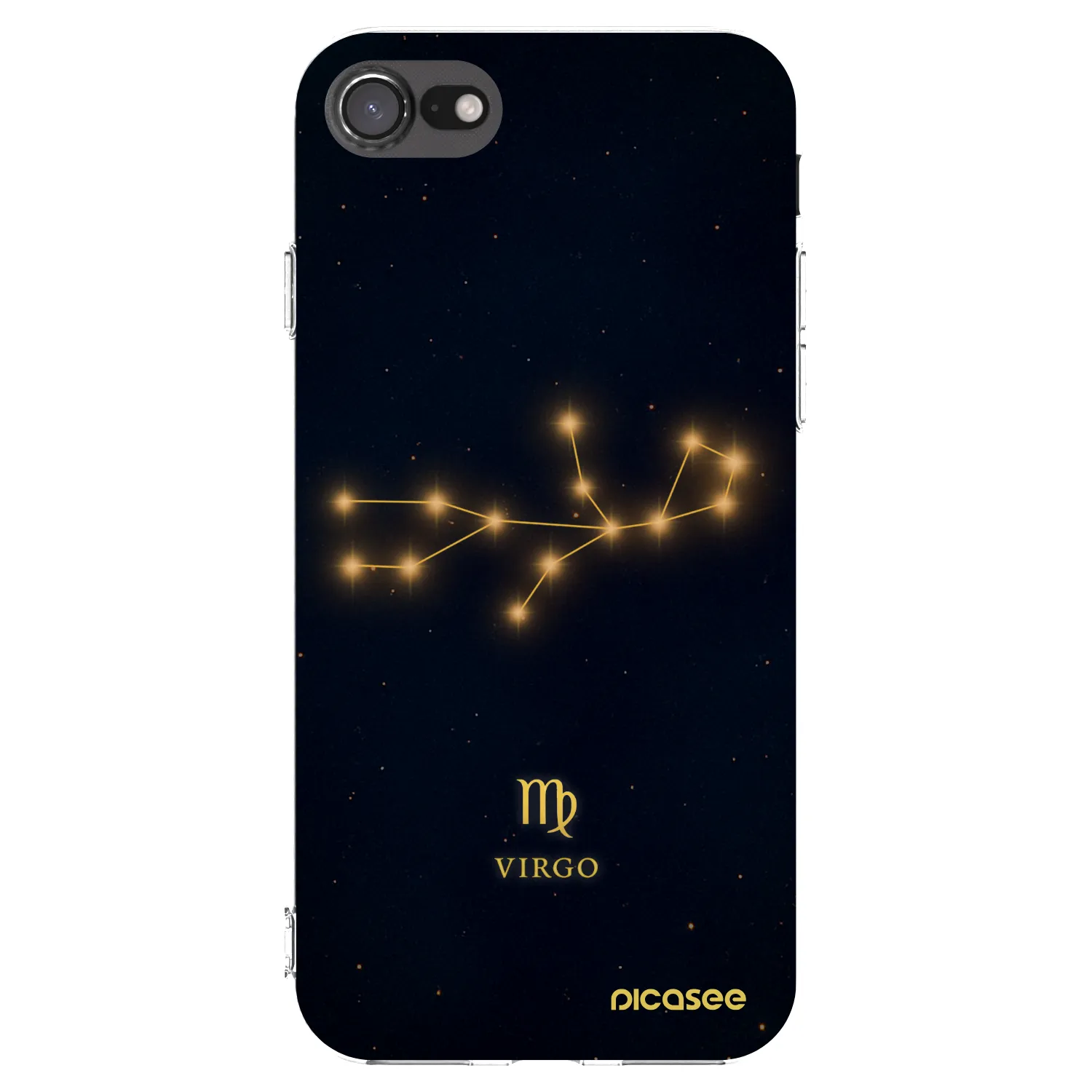 Picasee Apple iPhone SE 2022 Hülle - Transparentes Silikon - VIRGO