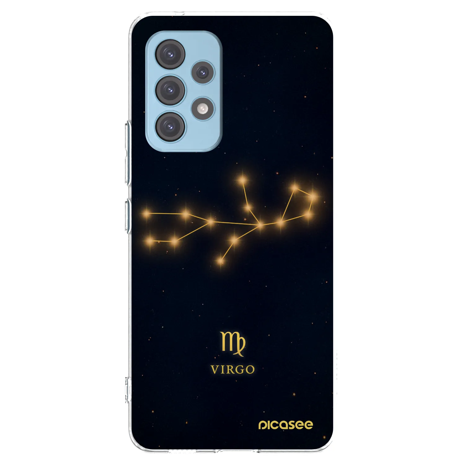 Picasee Samsung Galaxy A53 5G A536 Hülle - Transparentes Silikon - VIRGO
