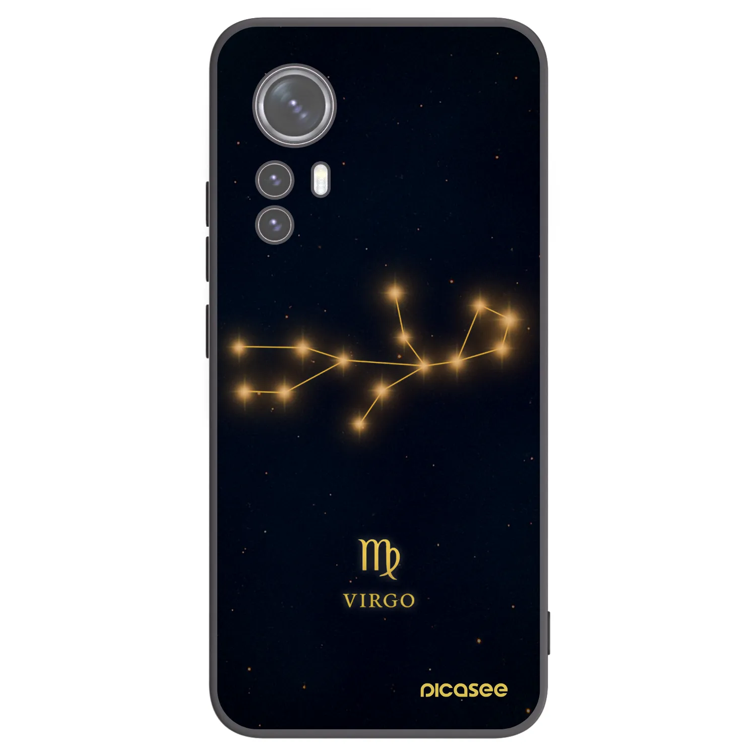Picasee Xiaomi 12 Hülle - Schwarzes Silikon - VIRGO