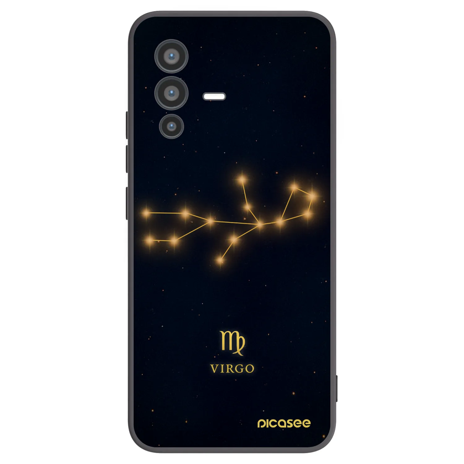 Picasee Vivo V23 5G Hülle - Schwarzes Silikon - VIRGO