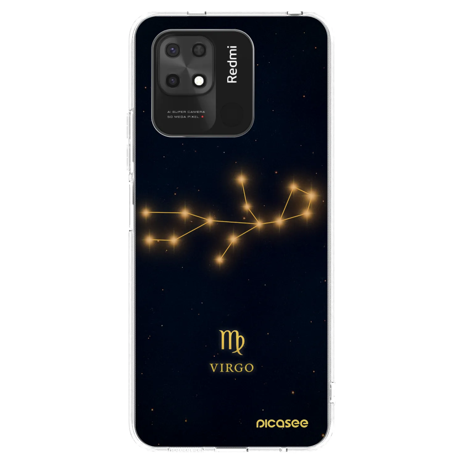 Picasee Xiaomi Redmi 10C Hülle - Transparentes Silikon - VIRGO