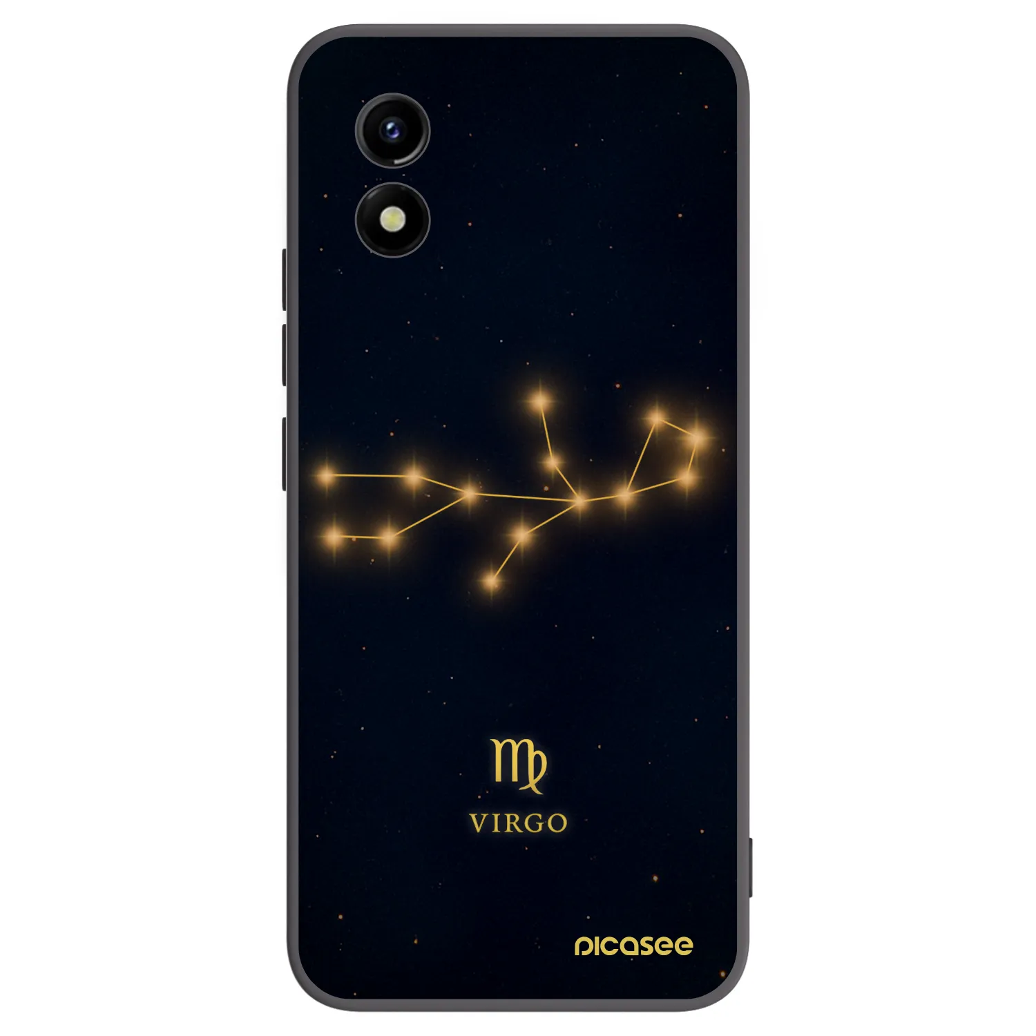 Picasee Vivo Y01 Hülle - Schwarzes Silikon - VIRGO