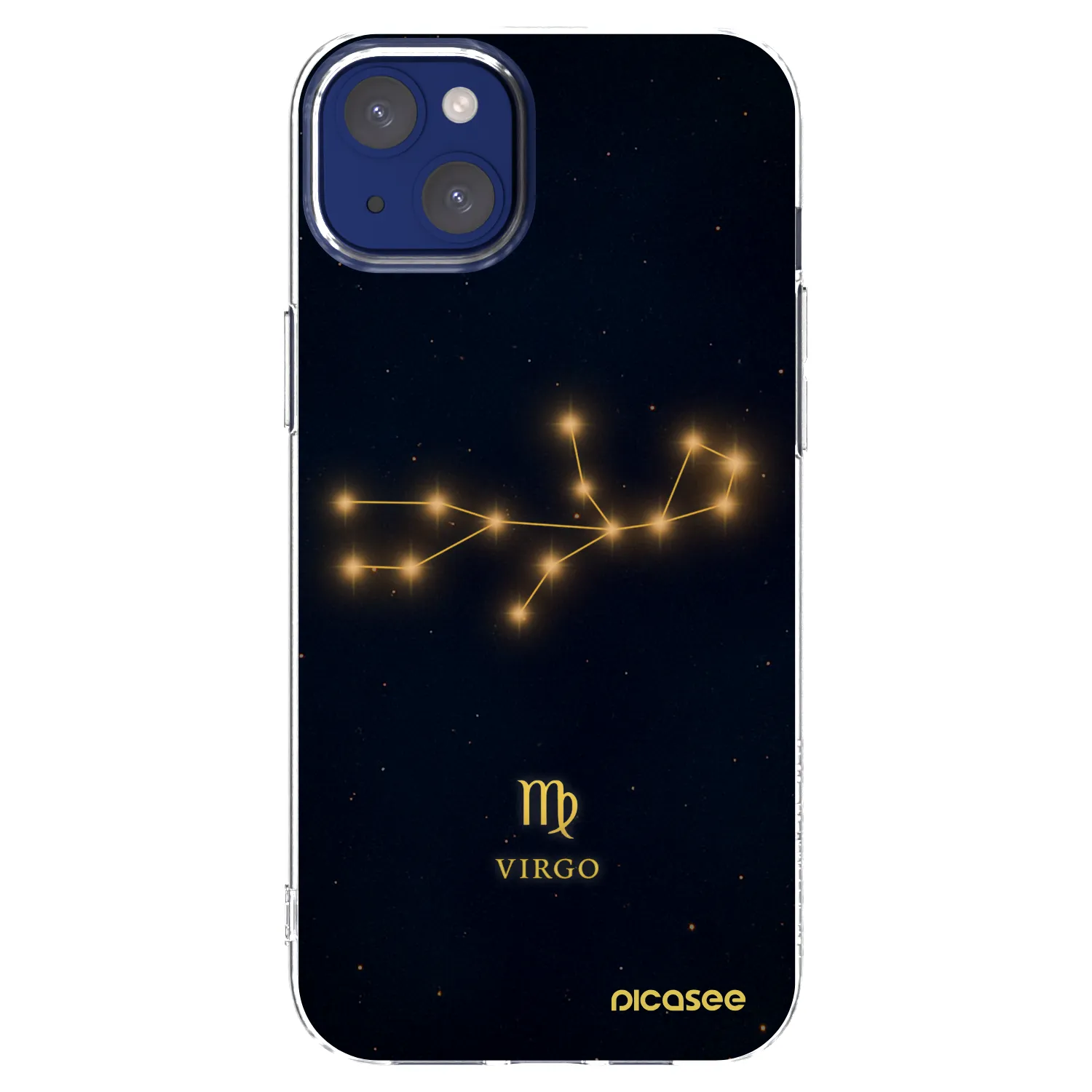 Picasee Apple iPhone 14 Plus Hülle - Transparentes Silikon - VIRGO