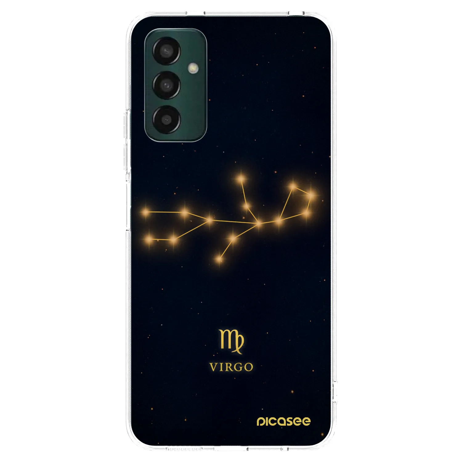 Picasee Samsung Galaxy M13 M135F Hülle - Transparentes Silikon - VIRGO
