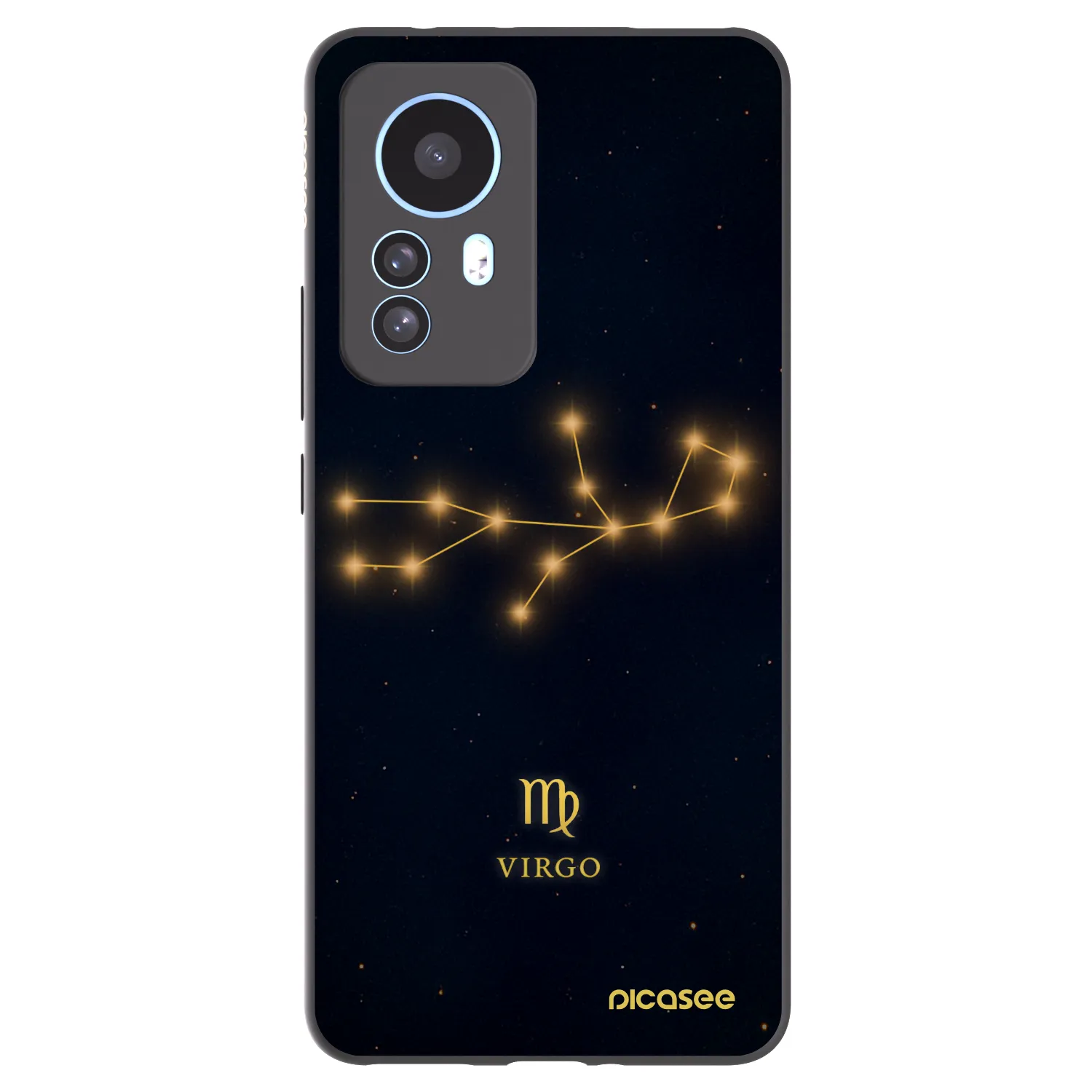 Picasee Xiaomi 12T Hülle - Schwarzes Silikon - VIRGO