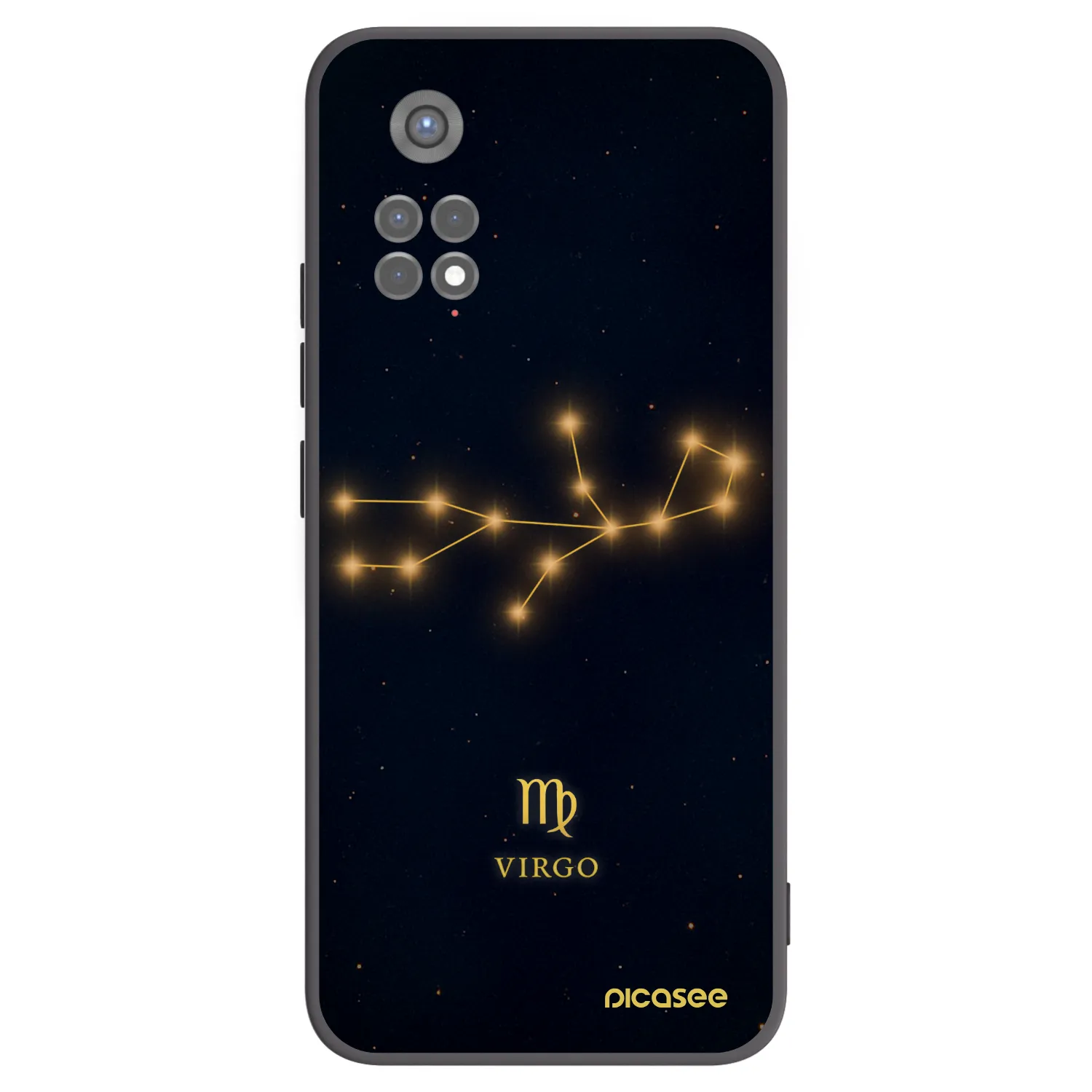 Picasee Xiaomi Redmi Note 11S 5G Hülle - Schwarzes Silikon - VIRGO