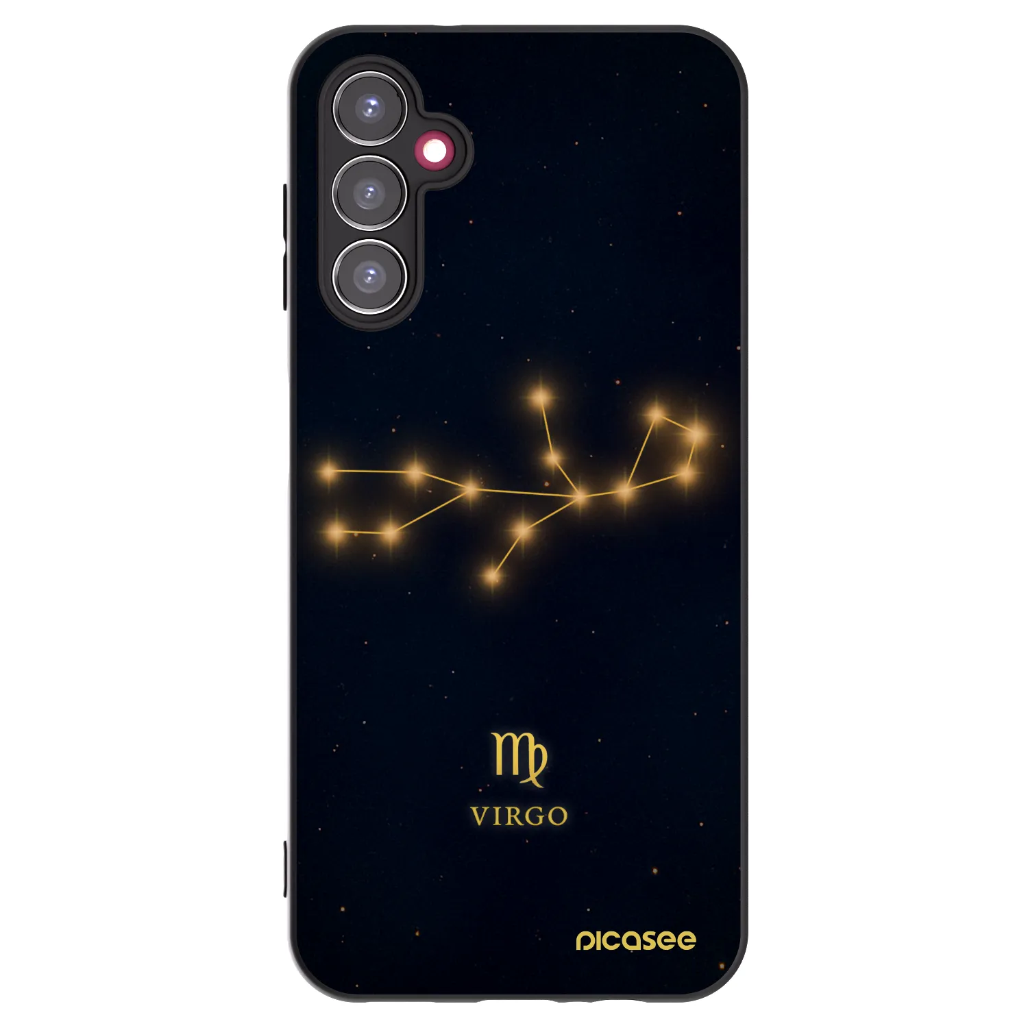 Picasee Samsung Galaxy A14 4G A145R Hülle - Schwarzes Silikon - VIRGO