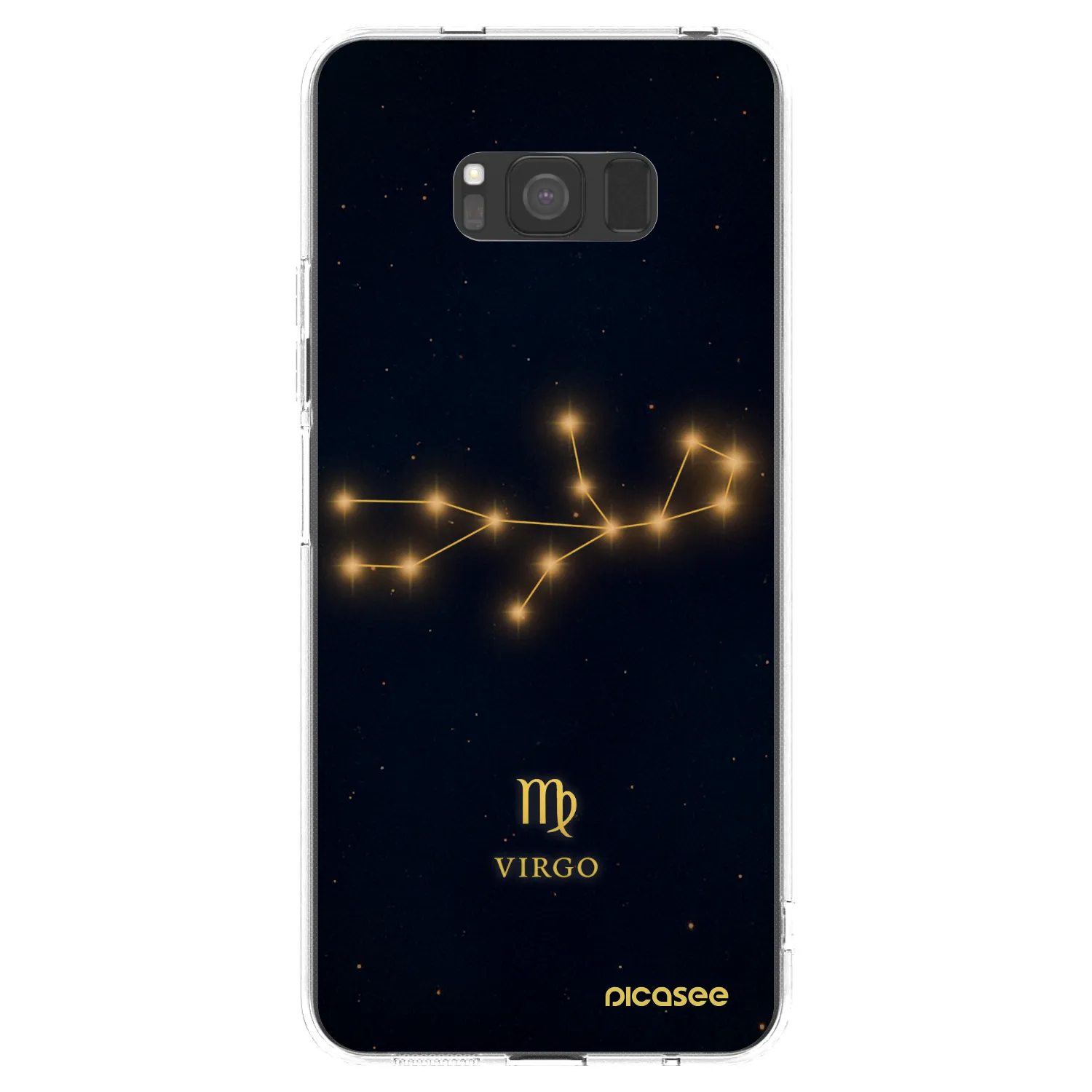 Picasee Samsung Galaxy S8 G950F Hülle - Transparentes Silikon - VIRGO