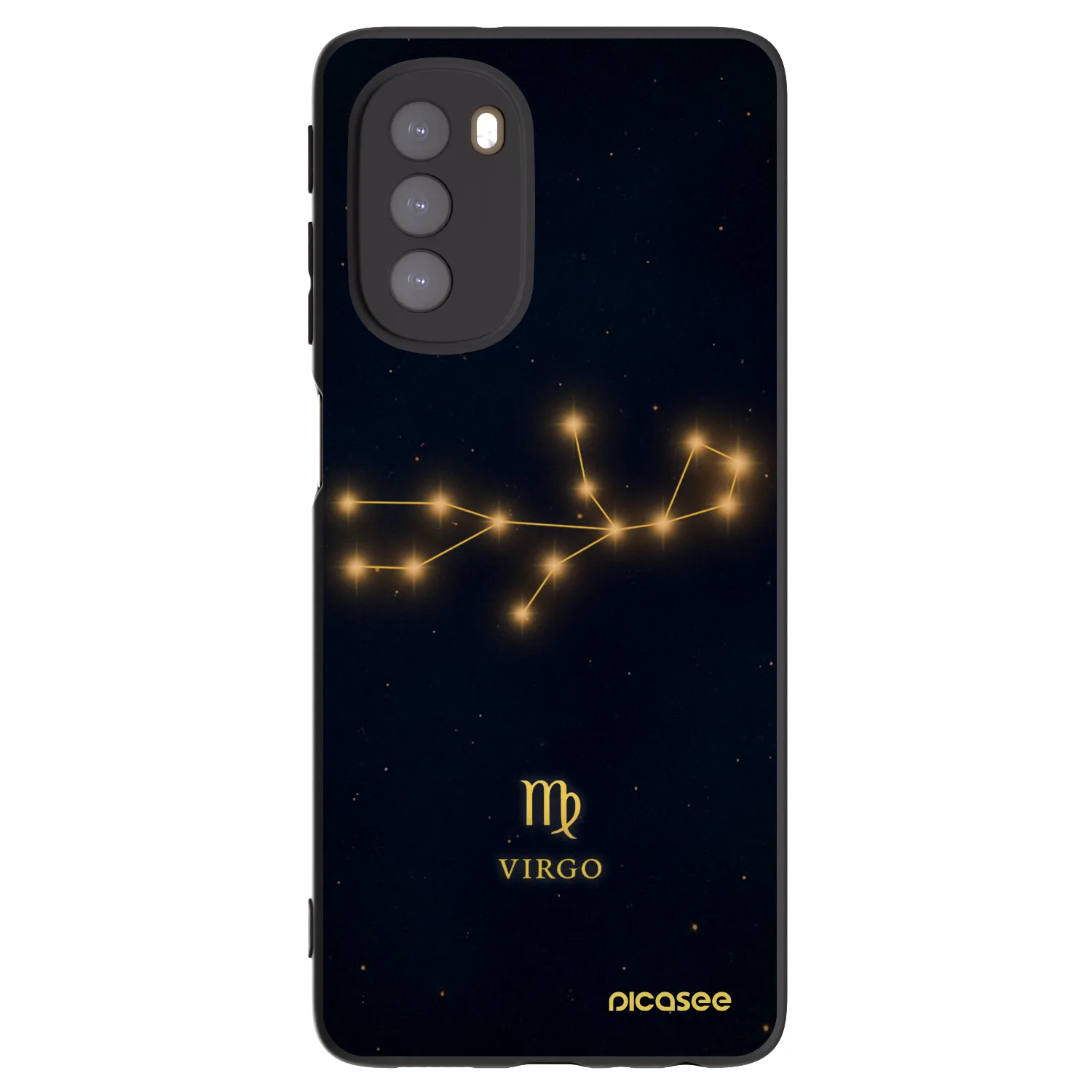 Picasee Motorola Moto G51 Hülle - Schwarzes Silikon - VIRGO