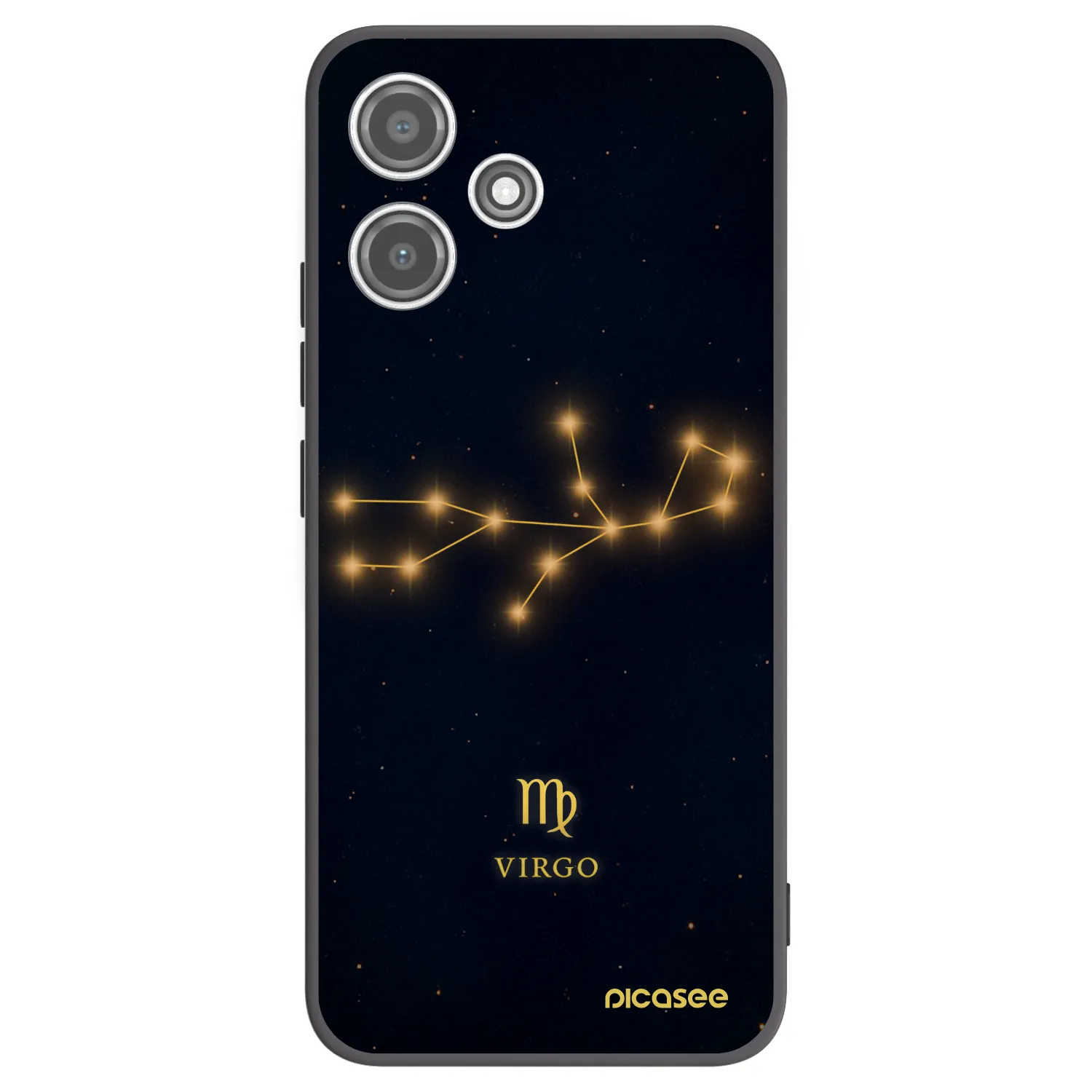 Picasee Xiaomi Redmi 12 5G Hülle - Schwarzes Silikon - VIRGO
