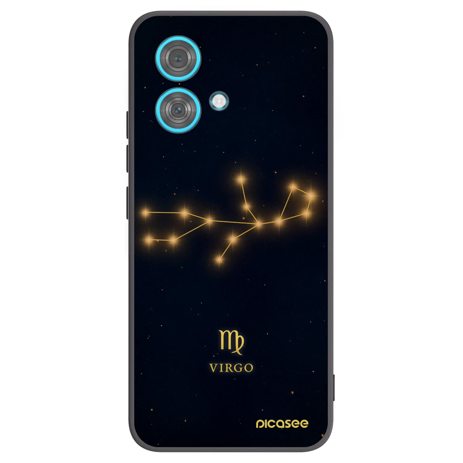 Picasee Motorola Edge 40 Neo Hülle - Schwarzes Silikon - VIRGO