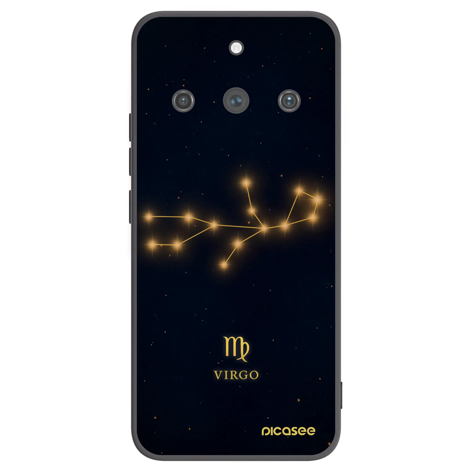 Picasee Realme 11 Pro+ Hülle - Schwarzes Silikon - VIRGO