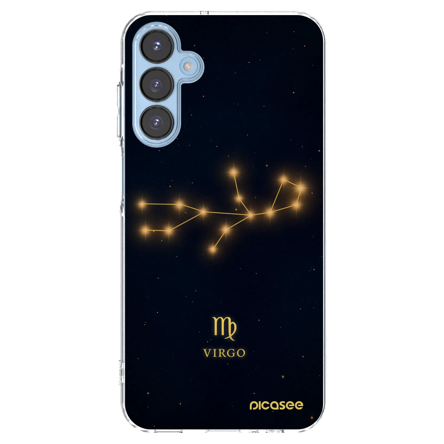 Picasee Samsung Galaxy A15 A156B 5G Hülle - Transparentes Silikon - VIRGO