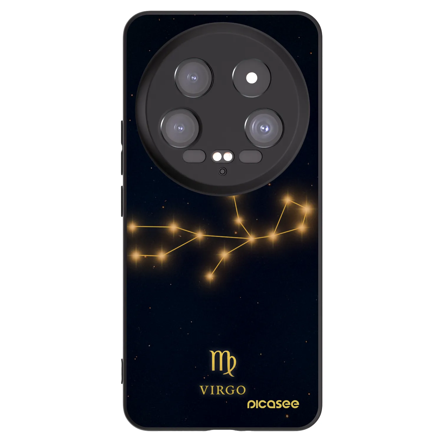 Picasee Xiaomi 14 Ultra Hülle - Schwarzes Silikon - VIRGO