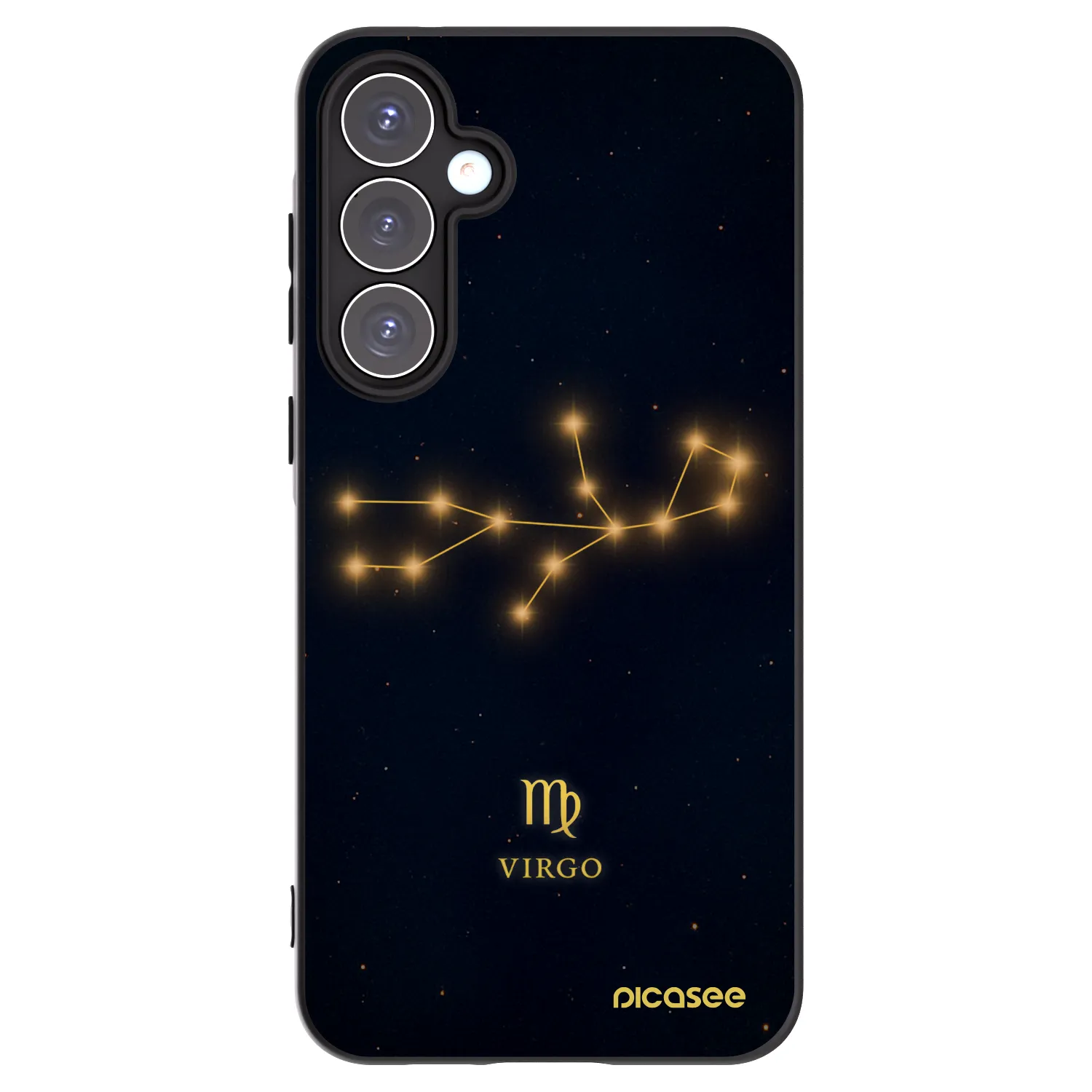 Picasee Samsung Galaxy A55 5G A556B Hülle - Schwarzes Silikon - VIRGO
