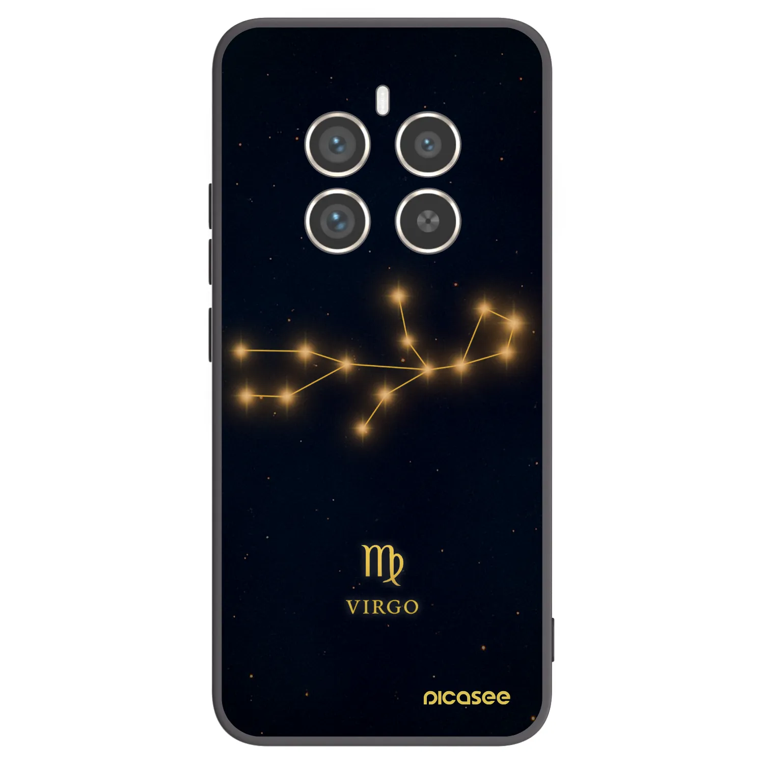 Picasee Realme 12 Pro 5G Hülle - Schwarzes Silikon - VIRGO